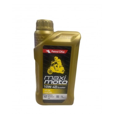Motokoop Petrol Ofisi Maxı Moto Scooter Motosiklet Yağı 4T 10W-40 1 LT